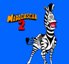 Dibujo Madagascar 2 Marty pintado por ggjjkll