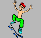 Dibujo Skater pintado por yfofgr