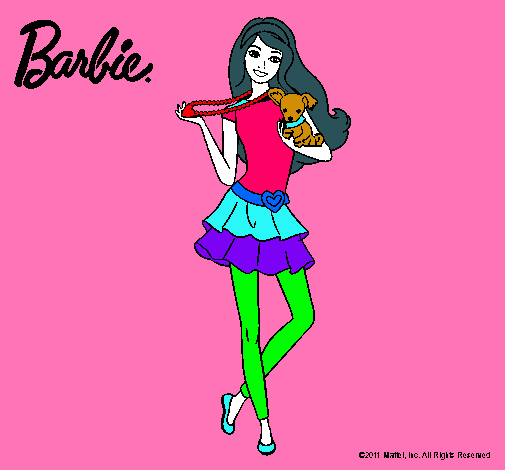 Barbie y su mascota