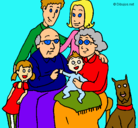 Dibujo Familia pintado por anaia