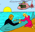 Dibujo Rescate ballena pintado por antonioms