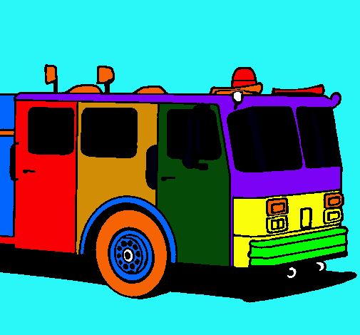 Dibujo Camión de bomberos pintado por Daniel2006