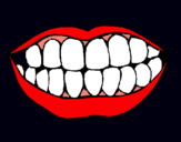 Dibujo Boca y dientes pintado por haykarly 