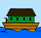 Dibujo Arca de Noe pintado por daviana