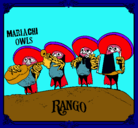 Dibujo Mariachi Owls pintado por NICOLAX