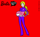 Dibujo Barbie piloto de motos pintado por zumi