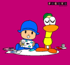 Dibujo Pocoyó y Pato pintado por nataalixs 