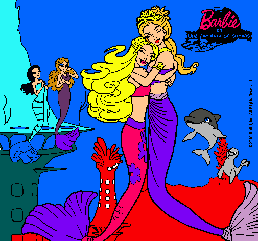 Barbie sirena y la reina sirena