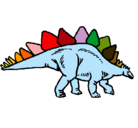 Dibujo Stegosaurus pintado por agustinsito