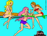 Dibujo Barbie y sus amigas pintado por rebecav