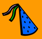 Dibujo Sombrero de cumpleaños pintado por fraaaaan