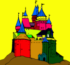Dibujo Castillo medieval pintado por alexiesw