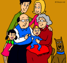 Dibujo Familia pintado por jeferson28di