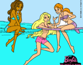 Dibujo Barbie y sus amigas pintado por ANNYLETH