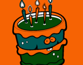 Dibujo Pastel de cumpleaños 2 pintado por bauchu