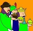 Dibujo Los Reyes Magos 3 pintado por diegggg