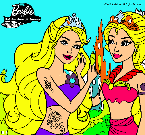 Barbie se despiede de la reina sirena