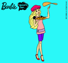 Dibujo Barbie cocinera pintado por denisa