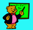 Dibujo Profesor oso pintado por tiduj
