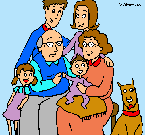 Dibujo Familia pintado por guille
