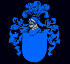 Dibujo Escudo de armas y casco pintado por 1004