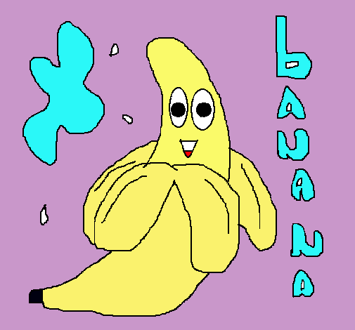 Dibujo Banana pintado por isaacespon