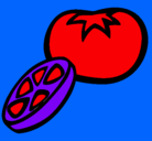 Dibujo Tomate pintado por valenchula