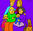 Dibujo Familia pintado por pllll