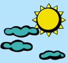 Dibujo Sol y nubes 2 pintado por kiiara