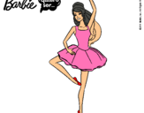 Dibujo Barbie bailarina de ballet pintado por 98242mjgjliñ