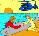 Dibujo Rescate ballena pintado por zavala