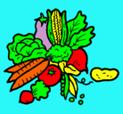 Dibujo verduras pintado por sammy2004