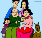 Dibujo Familia pintado por bartolomea