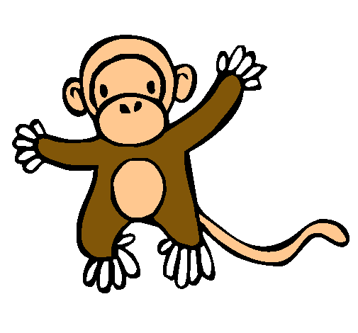 Dibujo Mono pintado por zucy
