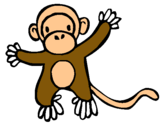 Dibujo Mono pintado por zucy