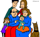 Dibujo Familia pintado por JUAQUIN