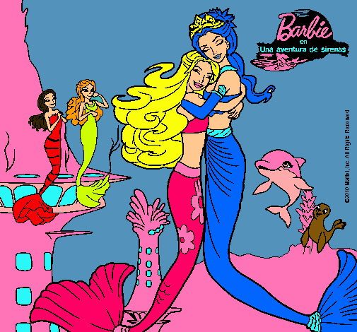 Barbie sirena y la reina sirena