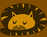 Dibujo Gato durmiendo pintado por Samuell