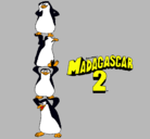 Dibujo Madagascar 2 Pingüinos pintado por HUGOGM