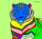 Dibujo Tigre pintado por caroymili