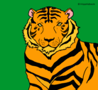 Dibujo Tigre pintado por cecy