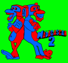 Dibujo Madagascar 2 Manson y Phil 2 pintado por 121212