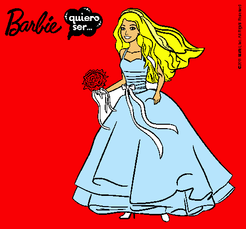 Barbie vestida de novia