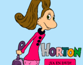 Dibujo Horton - Sally O'Maley pintado por brillantina