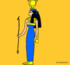 Dibujo Hathor pintado por rackim
