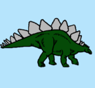 Dibujo Stegosaurus pintado por nikcy