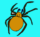 Dibujo Araña venenosa pintado por maurillo
