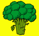 Dibujo Brócoli pintado por vari325