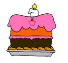 Dibujo Pastel de cumpleaños pintado por nnnnn