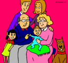 Dibujo Familia pintado por cici